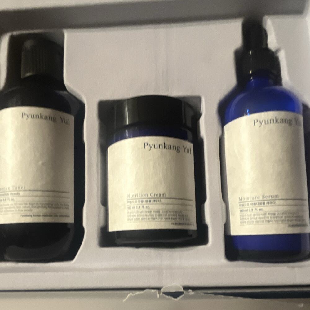 Pyunkang Yul Face Skin Care Set - Essence Toner, Nutrition Cream, Moisture Serum
